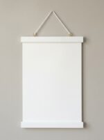 White poster hanger 9 inch with magnetic fastening