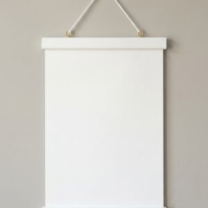 White poster hanger 9 inch with magnetic fastening