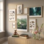 Premium wooden frame for 5.1 x 7.1 artwork