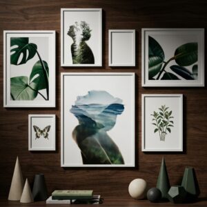 White wood frame 5.1 x 7.1 for posters and photos