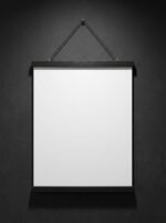 Black poster hanger 16 inch with magnetic fastening