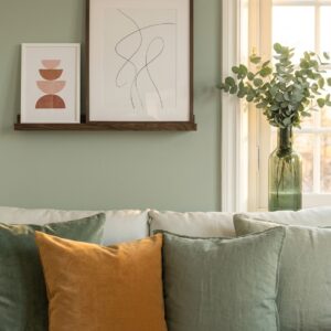 Dark oak picture ledge 28 inch for gallery wall display