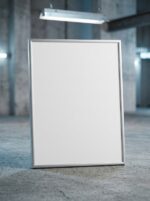 Elegant silver photo frame for 5.1 x 7.1 artwork