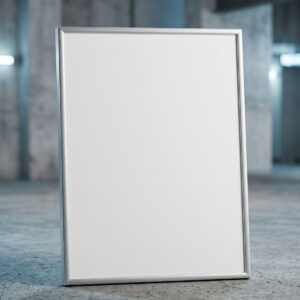Elegant silver photo frame for 5.1 x 7.1 artwork