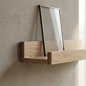 Oak picture ledge 28 inch made from solid white oak