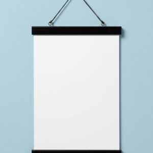 Black poster hanger 9 inch with magnetic fastening