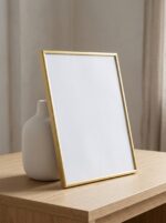 5.1 x 7.1 gold frame for home décor