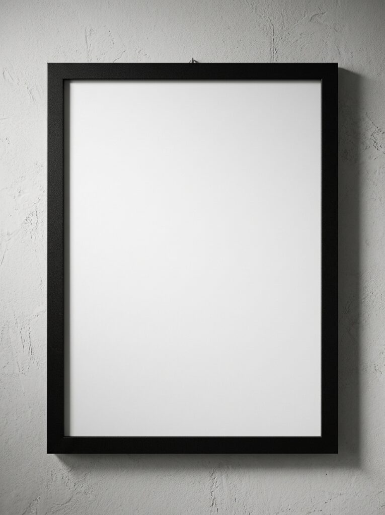 Black metal frame 5.1 x 7.1 for posters and photos