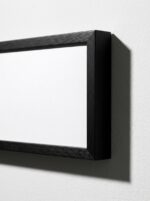Modern black metal picture frame with acrylic glass