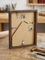 Premium dark oak picture frame with acrylic glass