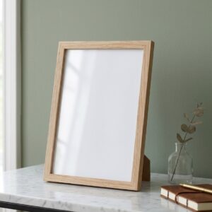 Wooden oak frame 5.1 x 7.1 made from solid white oak