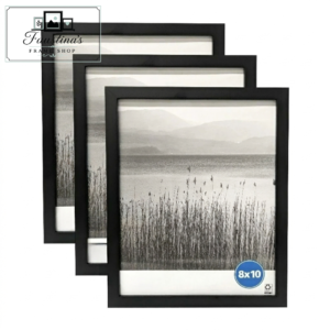 Faustina's Frame Shop 8x10 black gallery picture frame set of 3