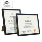 Faustina's Frame Shop wood composite certificate frame