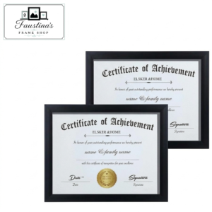Faustina's Frame Shop diploma frame set