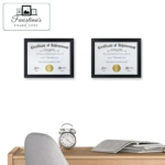 Faustina's Frame Shop 8.5 x 11 certificate picture frame 8 pack